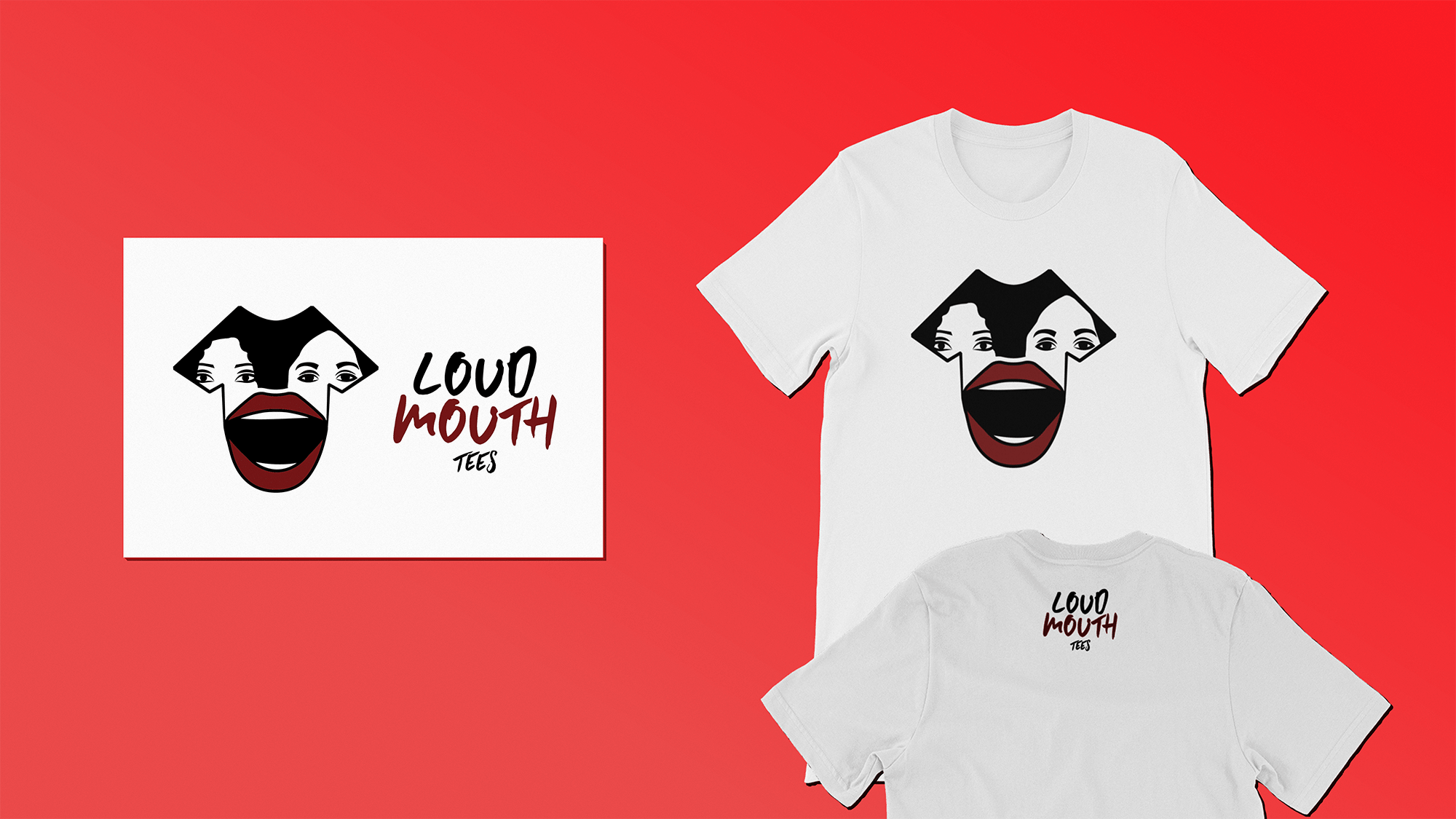 [Client] Loud Mouth Tees – Logo Design